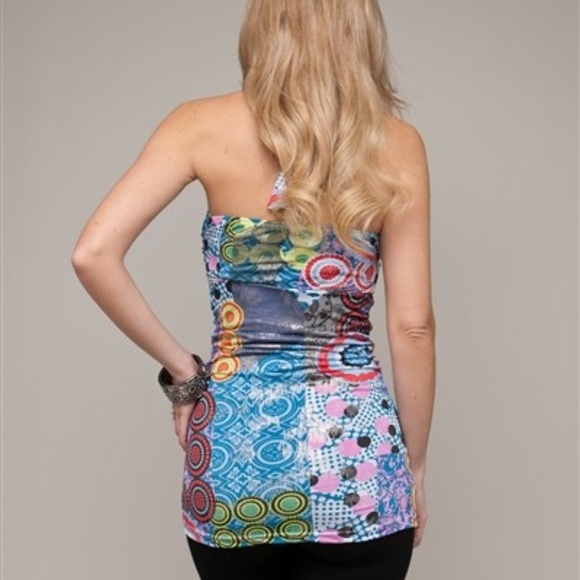 FiTTeD Ruched Bandeau Padded Bust Bra Halter - Picture 3 of 6